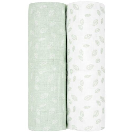Kikka Boo Pelene od muslina set 2 pcs 80x80 Leaves Mint Cene