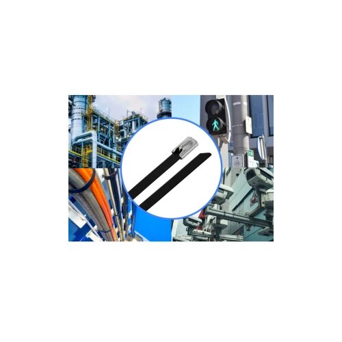 TRU COMPONENTS TC-12656648 Čelične kabelske vezice 150 mm 4.6 mm AISI 304 s premazom 10 St. Cijene
