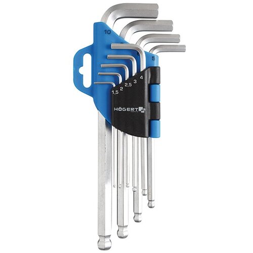 Hogert HOEGERT 9-delni dolg imbus set HT1W804 1,5-10 mm, (22113597) Cene