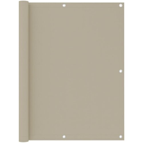 VidaXL balkonski zastor bež 120 x 600 cm od tkanine Oxford Slike