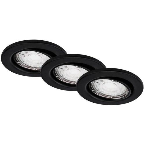 BRILO Komplet 3x LED ugradnih kupatilskih svetala 1x GU10/5W/230V IP23 crna Cene