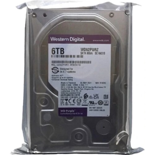 WD (HGST) HDD 3.5 * 6TB W-600 WD62PURZ WD Purple 24/7 5400RPM 256MB SATA3 Cene