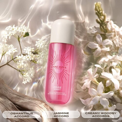 Lancaster Eau de Hair &amp;amp; Body Mist parfumska meglica za obraz, telo in lase di&amp;scaron;ave Jasmine Sunset 236 ml Slike