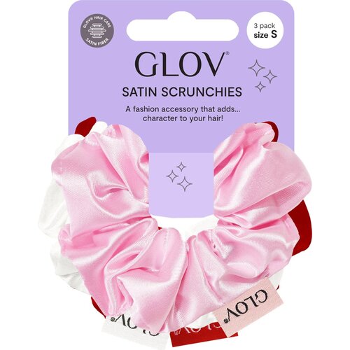 Glov Scrunchies 3 Pack S - Pink/White/Red Cene