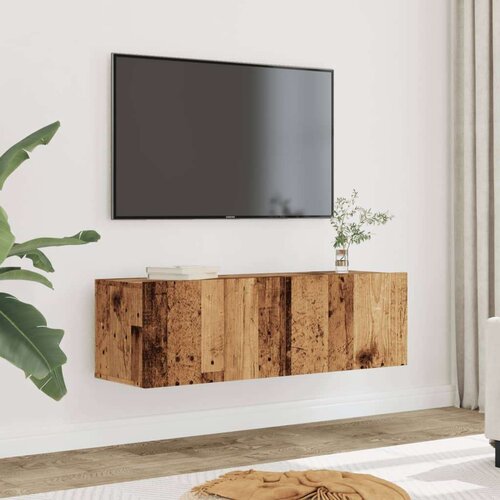 VidaXL Zidni TV ormarići 2 kom boja starog drva 100 x 30 x 30 cm Slike