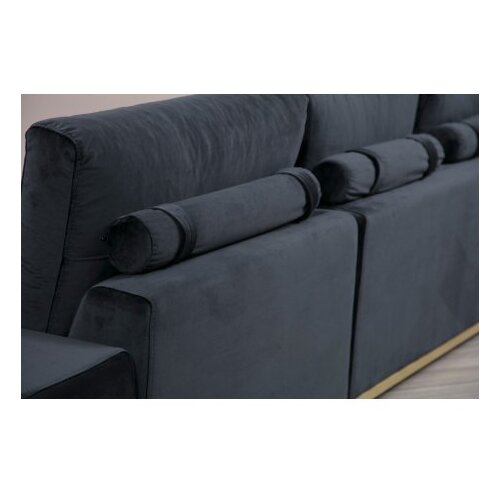 Atelier Del Sofa sofa line with side table black Slike
