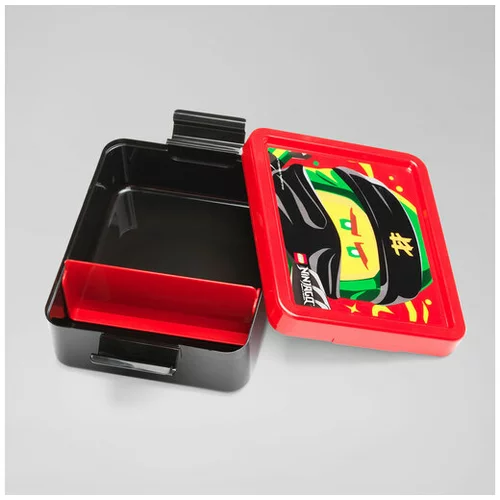 Lego Crna kutija za užinu s crvenim poklopcem Ninjago