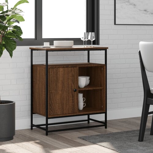 vidaXL Komoda boja smeđeg hrasta 69 x 35 x 80 cm od konstruiranog drva Cijene