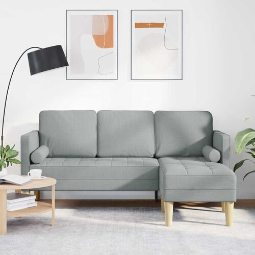  Set sofe s jastukom Svijetlo siva Poliester Cijene