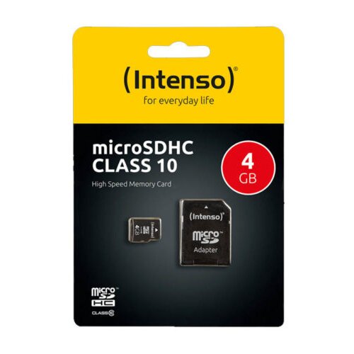  SD kartica INTENSO 4GB Class 10 sa adapterom Cene