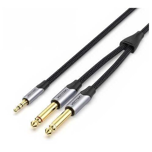 Vention Audio kabal 3.5mm na 2X 6.35mm 3m crni Cene
