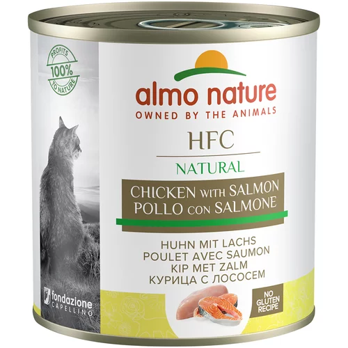 Almo Nature Ekonomično pakiranje HFC 24 x 280 g - piletina i losos
