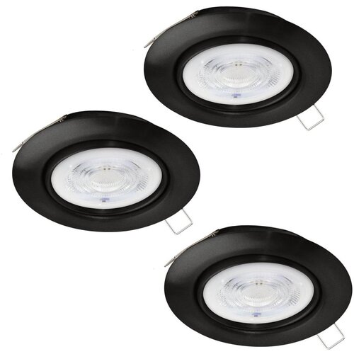 Eglo 901758 - SET 3xLED svetiljke za kupatilo FAVAZZINA 1xGU10/4W/230V IP44 crne Cene