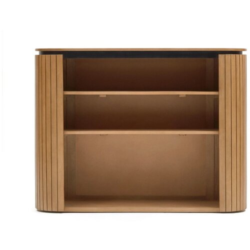 Kave Home Regal za knjige od drveta manga u prirodnoj boji 120x90 cm Licia - Slike