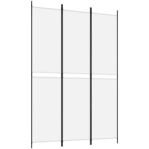 Maison Chic Paravan - Sobne pregrade 3-delni bel 150x220 cm blago, (22111897) Cene
