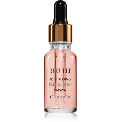 Revuele Brightening Papaya Peel Serum gladilni eksfoliacijski serum za osvetlitev kože 20 ml