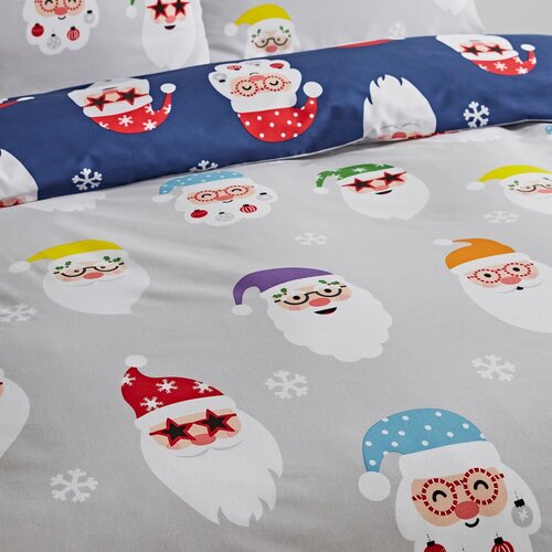 Catherine Lansfield Podalj&amp;scaron;ana posteljnina za zakonsko posteljo 230x220 cm Santa Spec-Tacular &amp;ndash; Slike