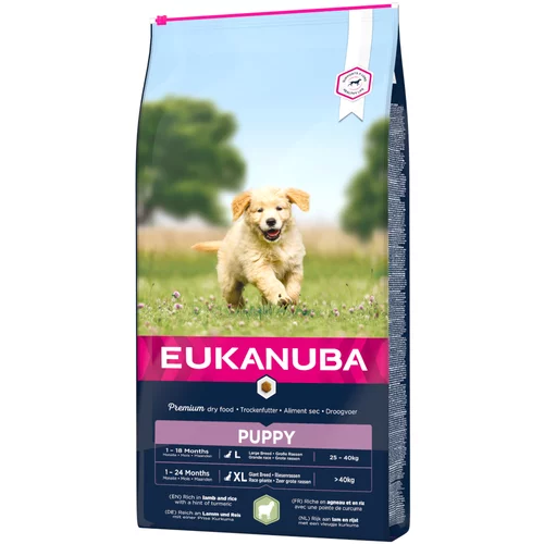 Eukanuba Puppy Large & Giant Breed janjetina i riža - 2 x 12 kg