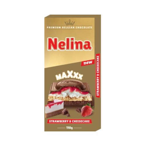 Nelino čokolada nelina max strawberry&cheescake 110G | ePonuda.com