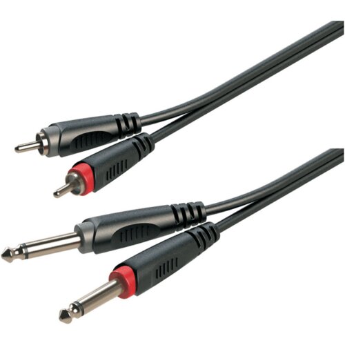 Soundsation JJRR-15BK 2x6.3mm jack - 2xRCA 1.5mt Cene