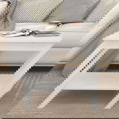  Klubska mizica bela 50x50x45 trdna borovina, (20711425) Cene