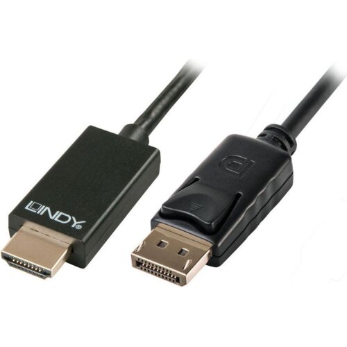 Lindy DisplayPort/HDMI 2m Crno Cene