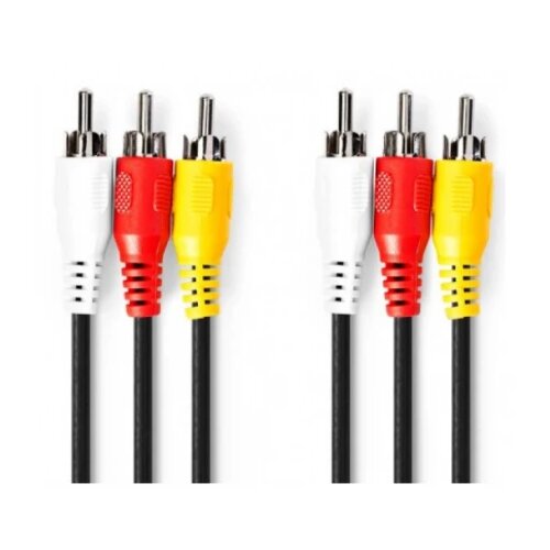 Nedis CVGP24300BK15 Kabl 3xRCA muski - 3xRCA muski 1,5m Slike