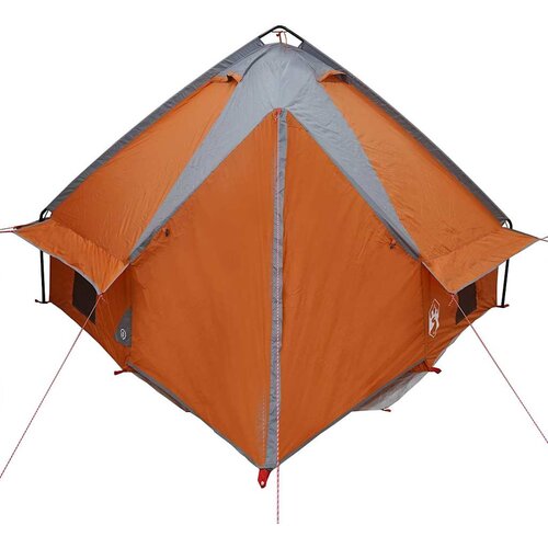  Teepee &amp;scaron;ator za 4 osobe Siva i narančasta 388 x 320 x 169 cm Slike