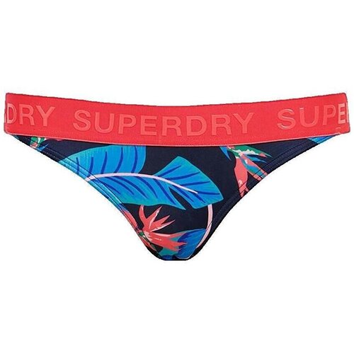 Superdry Kopalke ločene Culotte de bikini logo classique bleu marine Modra Cene