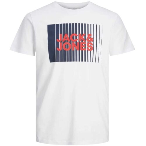 Jack & Jones Majica kratak rukav za decake jjecorp/ bela Cene
