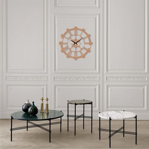 Wallity Zidni sat Metal Wall Clock 16, 48x48 cm, Zlatne boje Slike