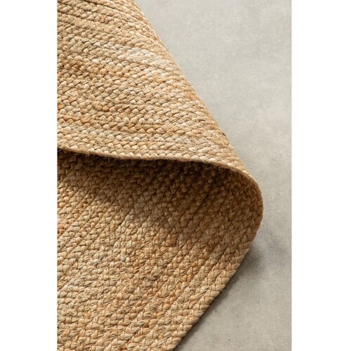 Hanse Home Obojestranska okrogla preproga iz jute &amp;oslash; 140 cm Braided Gold &amp;ndash; Slike