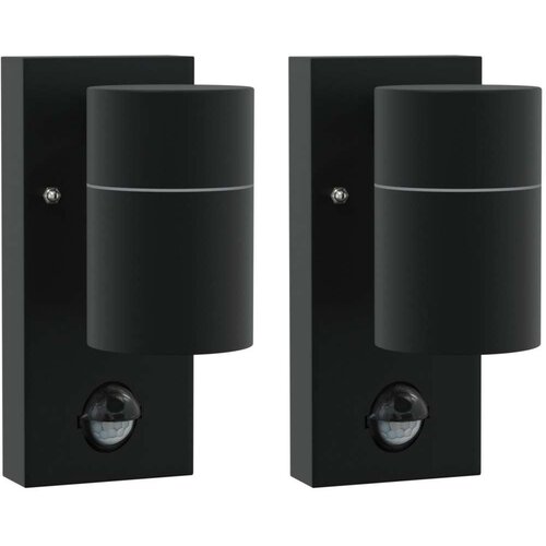  Zunanje stenske svetilke 2 pcs Črna 6.5 x 10.5 x 16 cm, (5000008800) Cene