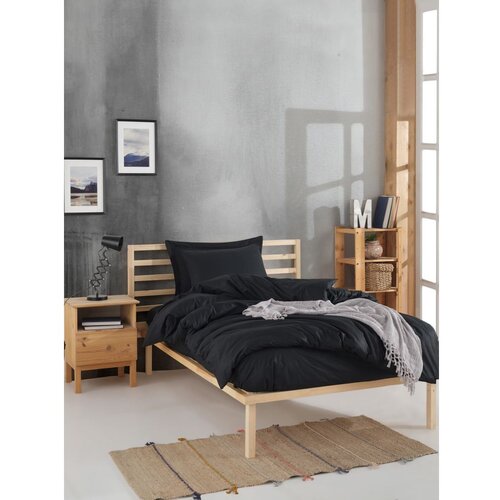  Set posteljine za bračni krevet Fresh Color, 200x220cm, crna Cene
