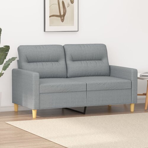 vidaXL dvosed svetlo siv 120 cm blago Cene
