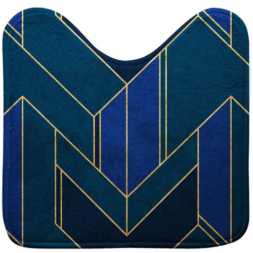 Douceur d int&amp;eacute;rieur Modra kopalni&amp;scaron;ka preproga za WC 45x45 cm Achille &amp;ndash; Slike