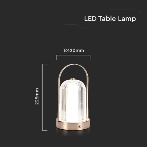  LED prigu&amp;scaron;iva stona lampa LED/1W/5V 3000-6000K 1800 mAh zlatna Slike