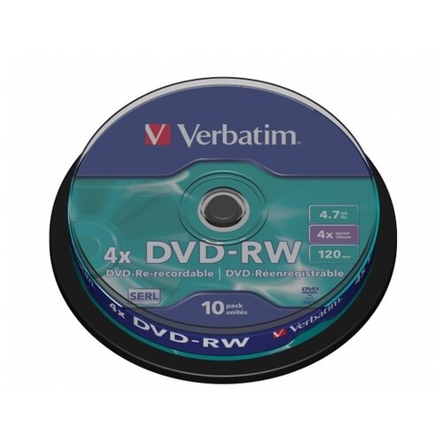 Verbatim DVD-RW Disk 4,7 GB, 4x, RW(SERL) 10dkom Cijene