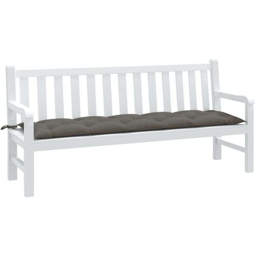 vidaXL Blazina za vrtno klop melanž temno siva 180x50x7 cm blago Cene