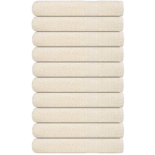vidaXL Brisače 10 kos krem 100x200 cm 360 gsm 100% bombaž Cene