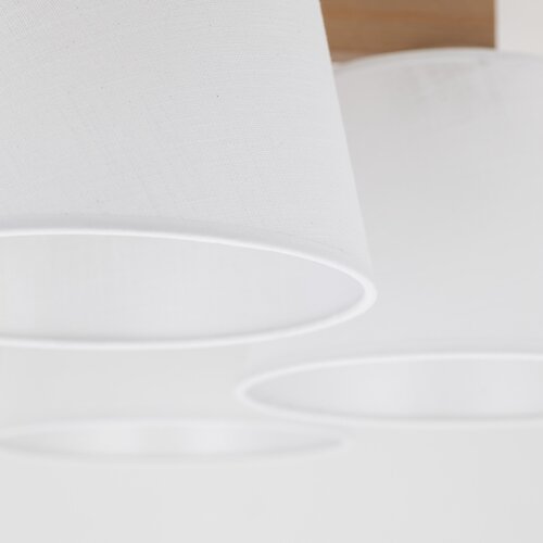 Brilagi plafonski luster latte sabia 5xE27/15W/230V bor/bela Slike