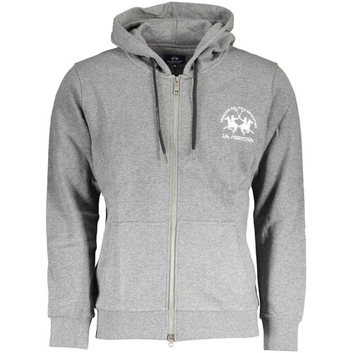 La Martina MEN&amp;amp;#39;S GRAY ZIPPED SWEATSHIRT Slike
