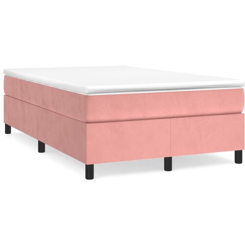 Maison Chic Box spring postelja - Vzmetna postelja z vzmetnico roza 120x200 cm žamet SL19066, (21885068) Cene