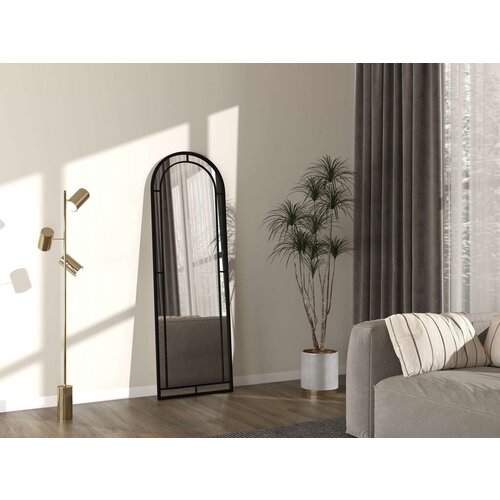 Hanah home podno ogledalo luna, 60 cm x 180 cm, crno Cene