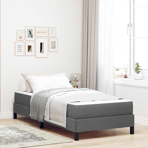 vidaXL Krevet s opruga kutije Ostalo Tamno siva 100 x 200 cm tkanina Cijene