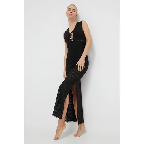 Melissa Odabash Obleka za na plažo Karl Lagerfeld črna barva