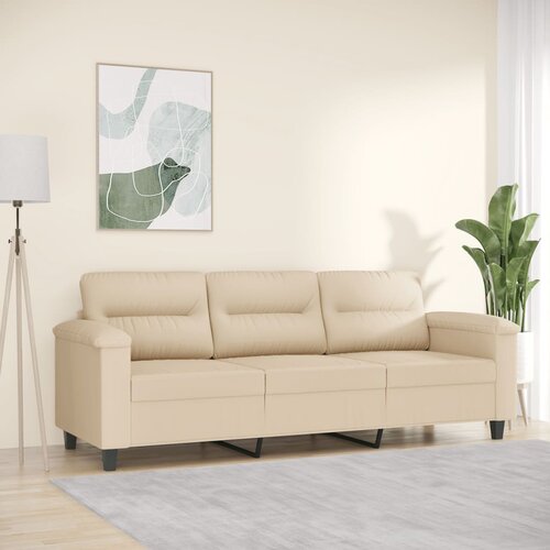 vidaXL Trosjed Krem 180 cm od mikrovlakana Cijene