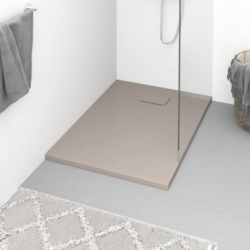 vidaXL Kada za tuš SMC smeđa 100 x 70 cm Cijene