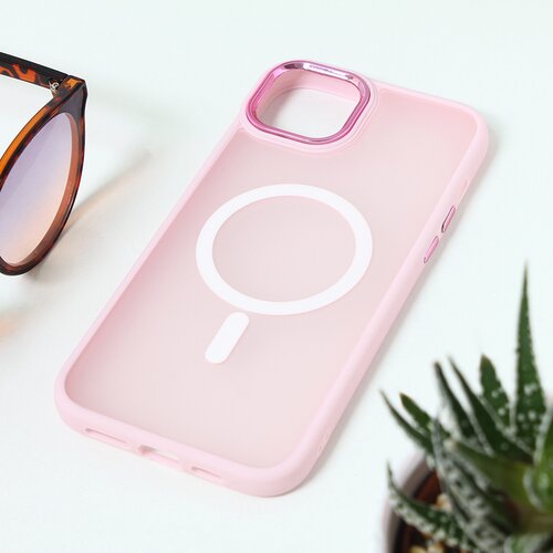  Torbica Magsafe colorful za iPhone 15 Plus 6.7 roze Slike