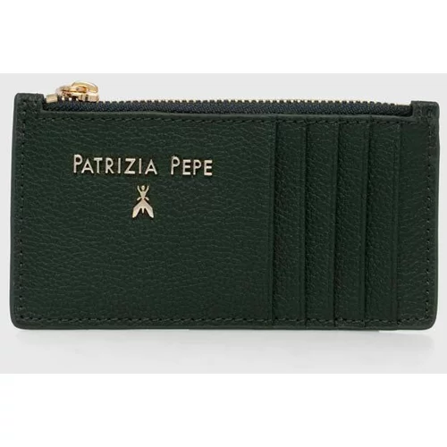 Patrizia Pepe Usnjena denarnica ženski, zelena barva